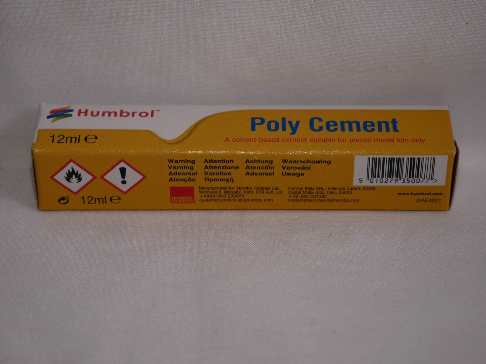 Humbrol Medium Poly Cement A Solvent Based Glue For Plastics Models 12ml AE4021