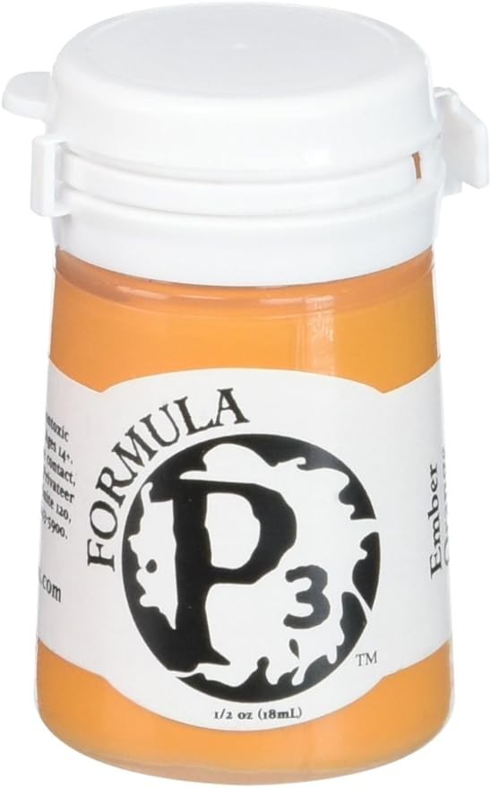 Formula P3 Acrylic Paint Range Ember Orange (18ml) Flip Top Bottle - PIP 93023