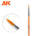 AK Interactive Size 8 Round Synthetic Hair Scale Modeling Paint Brushes - AK607