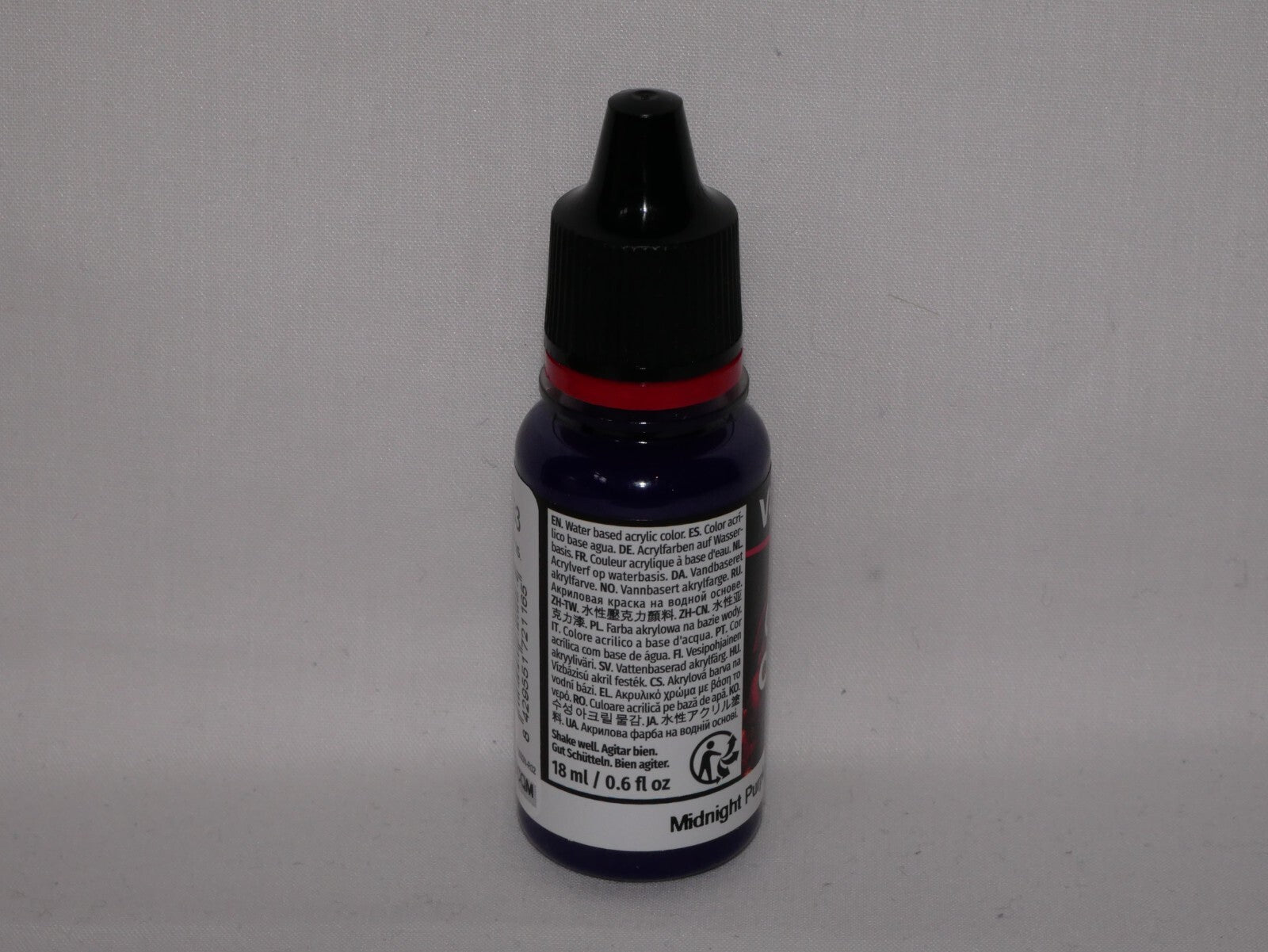 Vallejo Game Color Acrylics Midnight Purple 18ml/0.6 fl oz Dropper Bottle 72.116
