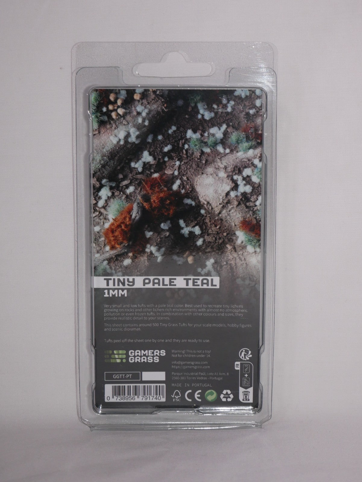 Gamers Grass Tiny Pale Teal 1mm Tufts For Wargaming Bases (500) Per Pack GGTT-PT