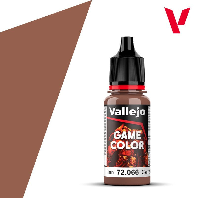 Vallejo Game Color Acrylic Paint Range Tan 18ml/0.6 fl oz Dropper Bottle 72.066