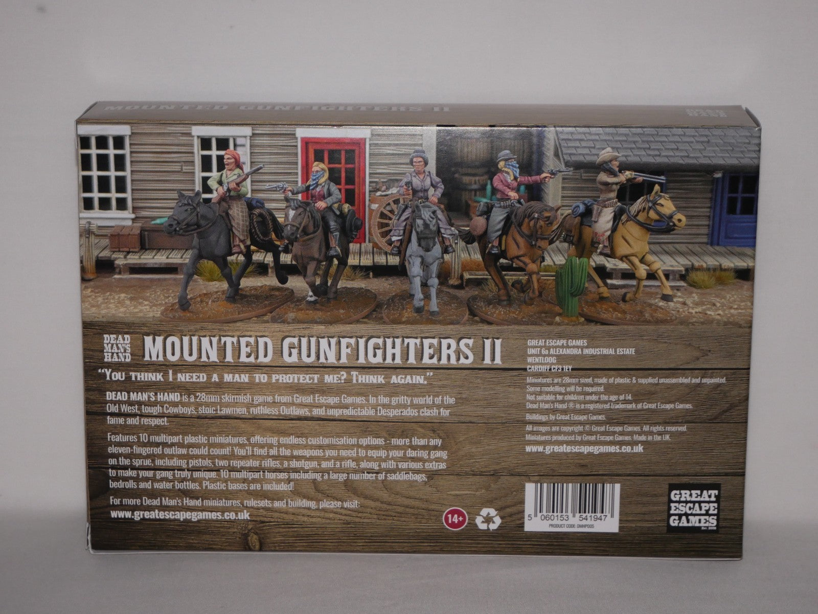 Great Escape Games Dead Mans Hand 28mm Mounted Gunfighters II The Ladies DMHP005