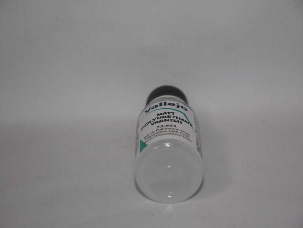 Vallejo Auxiliary Products Matt Polyurethane Varnish 18ml Dropper Bottle 72.651