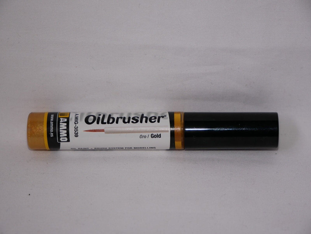 Ammo By Mig Jimenez Oilbrusher Range Gold With Fine Brush Applicator A.MIG-3539