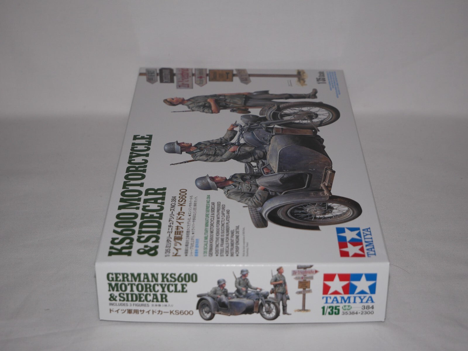 Tamiya 1:35 Military Miniature Series No.384 KS600 Motorcycle & Sidecar  - 35384