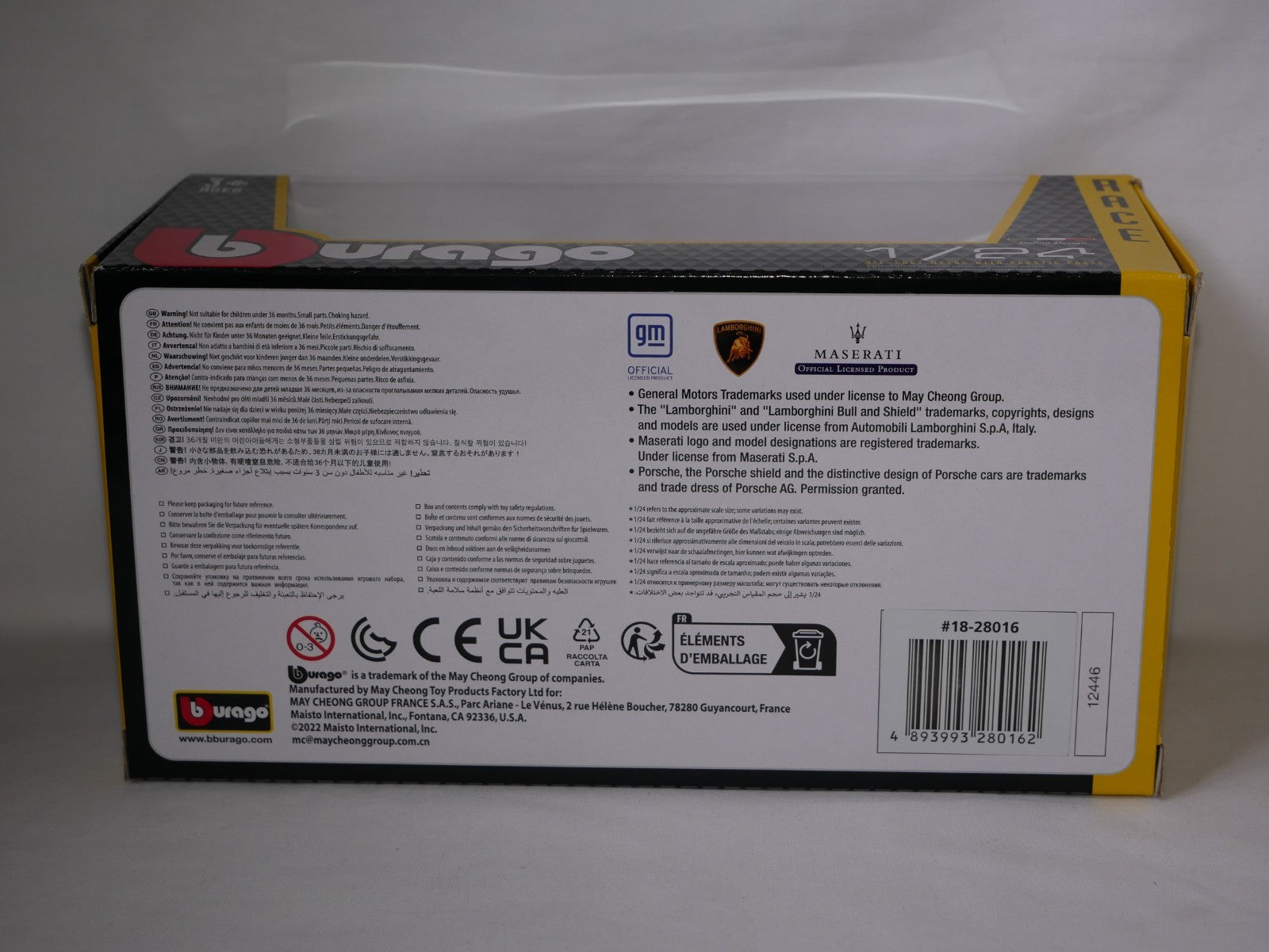 Burago 1:24 Scale Porsche 911 RSR GTE (No.91) 24 Hours of Le Mans 2020 #18-28016