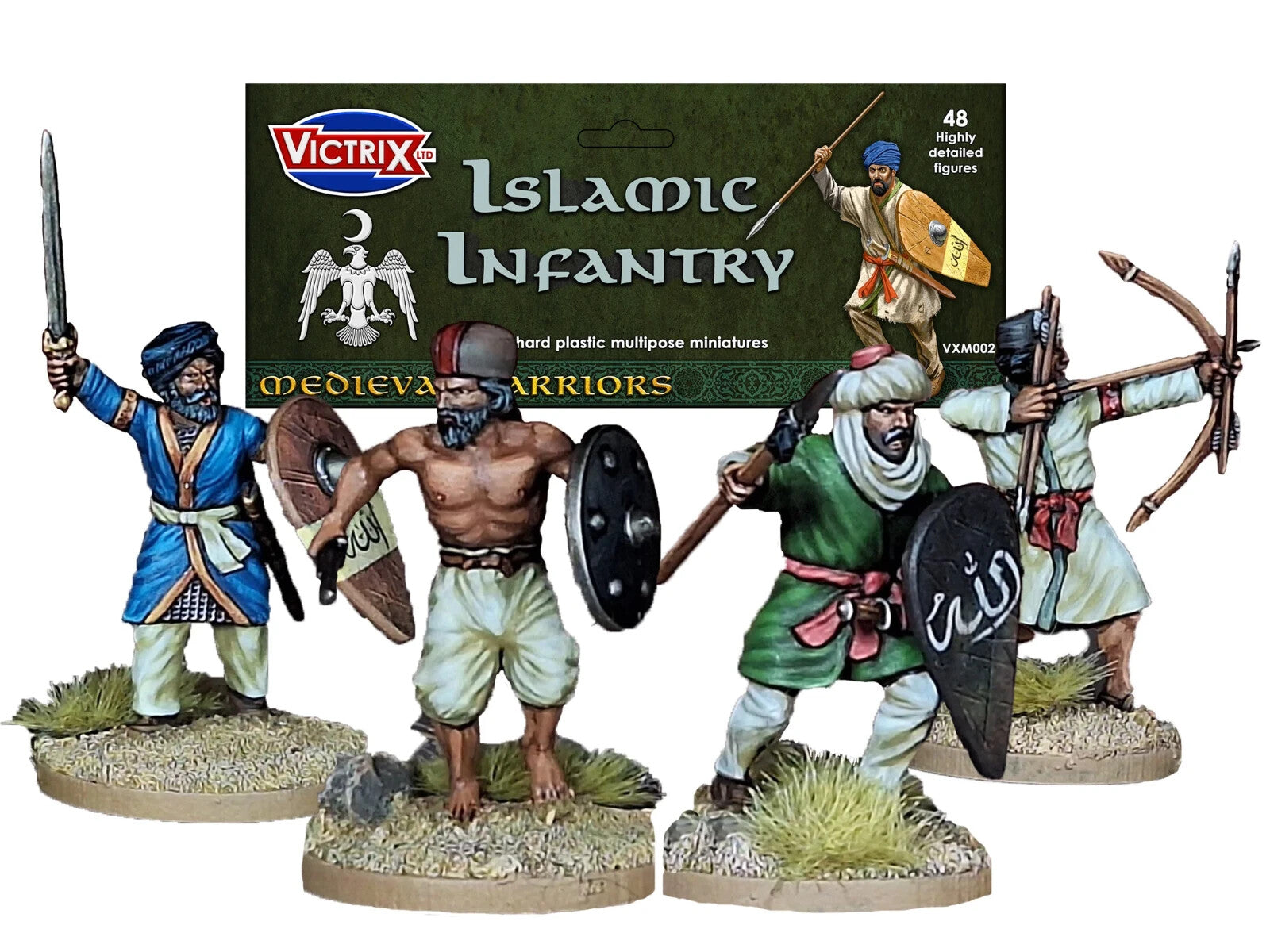 Victrix Medieval Warriors 28mm Scale Hard Plastic Islamic Infantry Models VXM002
