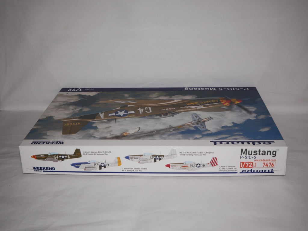 Eduard 1:72 Scale North American P-51D-5 Mustang Weekend Edition Model Kit 7476