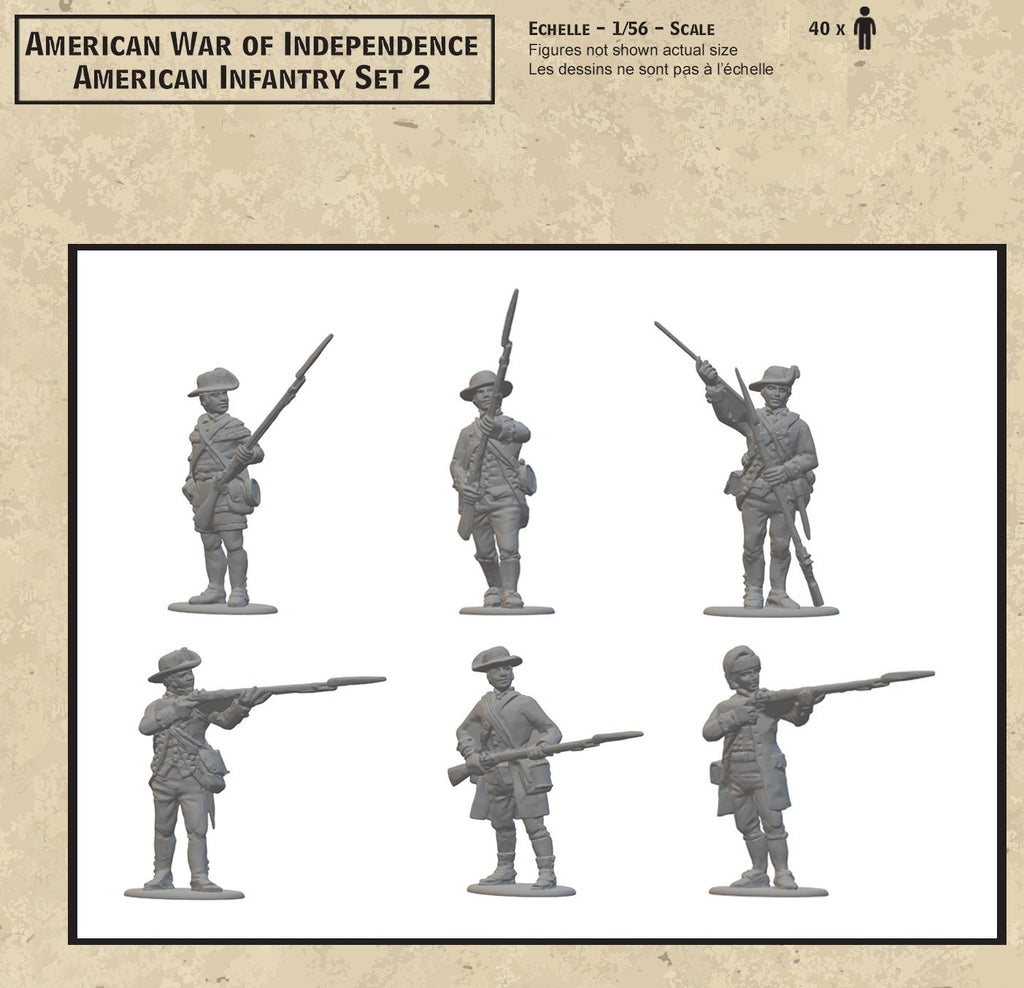 Hat Industrie 1:56 American War Of Independence American Infantry Set 2 - 2004