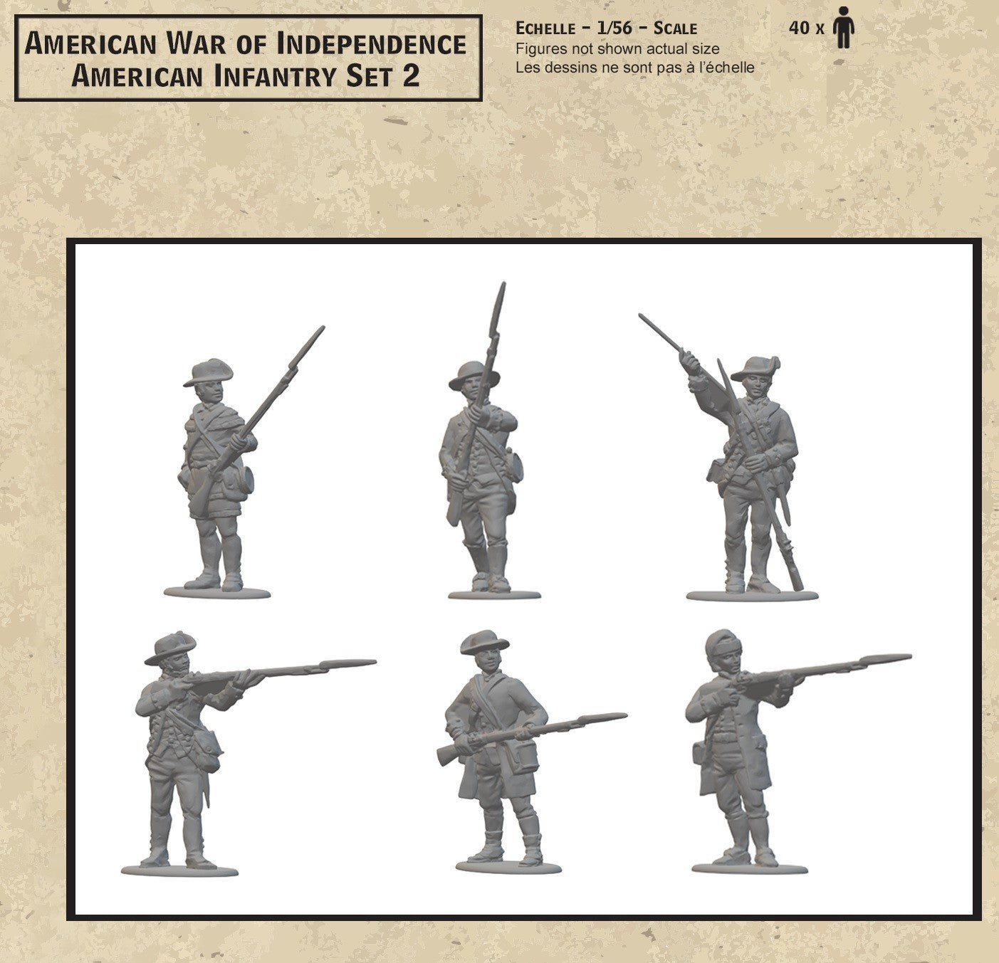 Hat Industrie 1:56 American War Of Independence American Infantry Set 2 - 2004