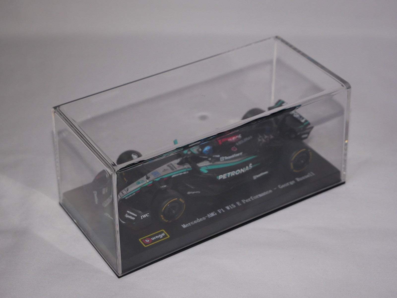 Burago 1:43 Scale Mercedes-AMG Petronas F1 2024 W15 No.63 Russell - #18-38209R