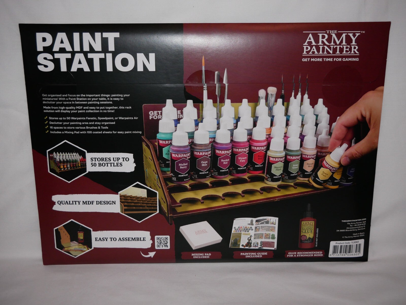 The Army Painter Get More Time For Gaming (10-Piece) MDF Paint Station - TL5063