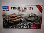 Revell 1:72 Conflict of Nations WW2 Series Tiger 1 VS T34/85 Skill Level 4 05655