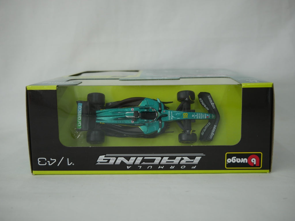 Burago 1:43 Aston Martin Cognizant Aramco Formula 1 Team Pit Pass Diorma Playset - #18-38460S