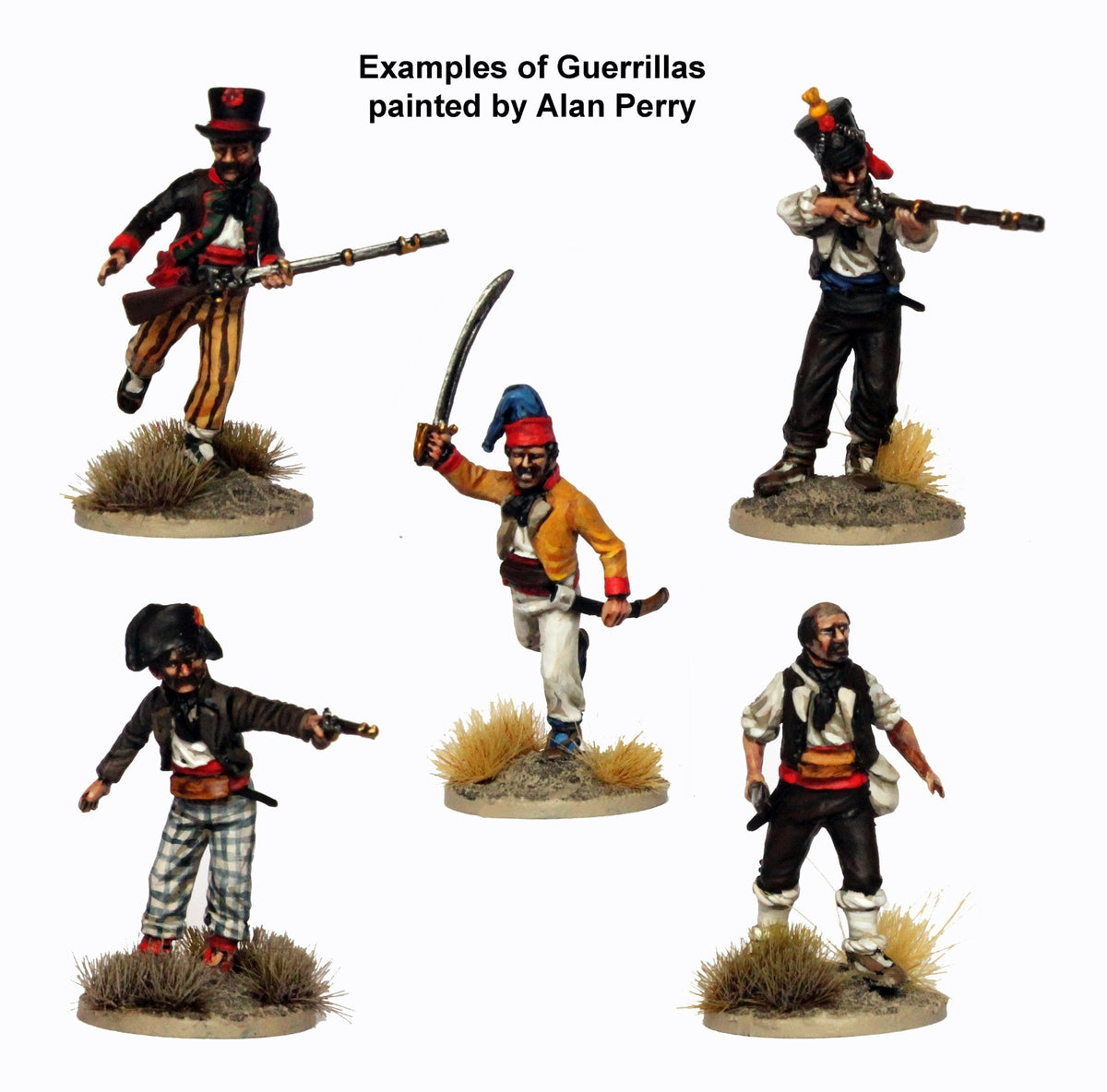 Perry Miniatures 28mm Hard Plastic Spanish Napoleonic Guerrillas (1808-14) - SPA90