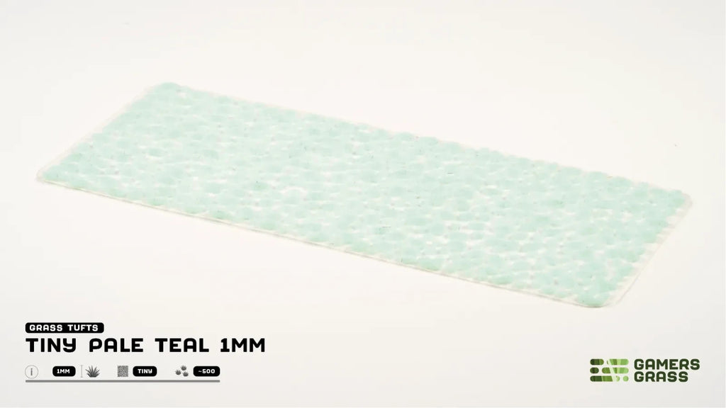Gamers Grass Tiny Pale Teal 1mm Tufts For Wargaming Bases (500) Per Pack GGTT-PT