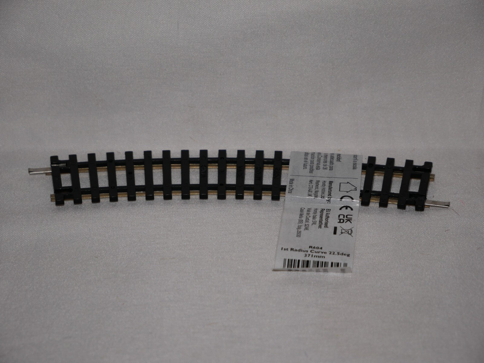 Hornby 1:76 Model Railway Track Single Piece 1st Radius Standard Curve Arc R604