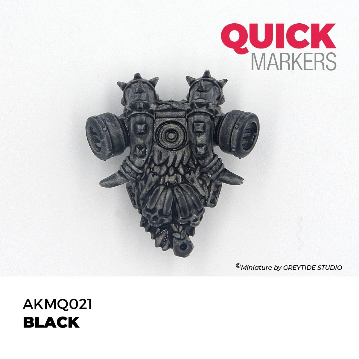 AK Interactive Acrylic Quick Gen Markers For Tabletop Wargaming Black - AKMQ021