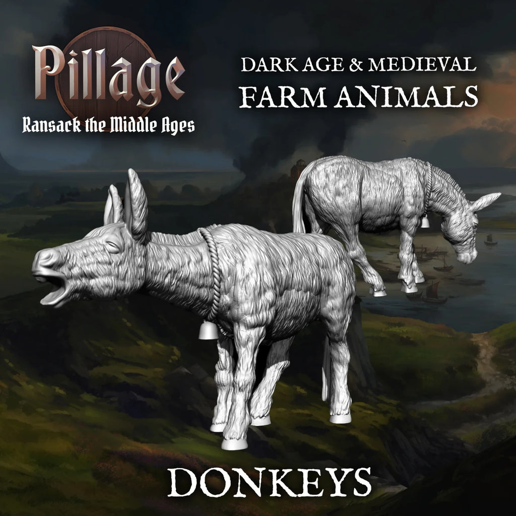 Victrix Ltd Pillage Ransack The Middle Ages 28mm Medieval Farm Animals - VXE014