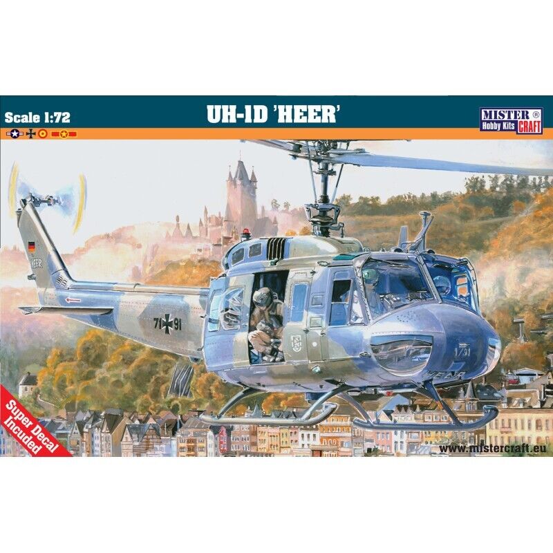 MisterCraft Hobby Kits 1:72 Scale (D-79) US Army Bell UN-1D 'Heer' - 040796