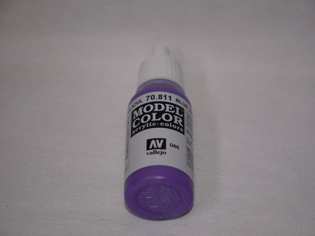 Vallejo Model Color Blue Violet Acrylic 17ml/0.57 fl oz Dropper Bottle - 70.811