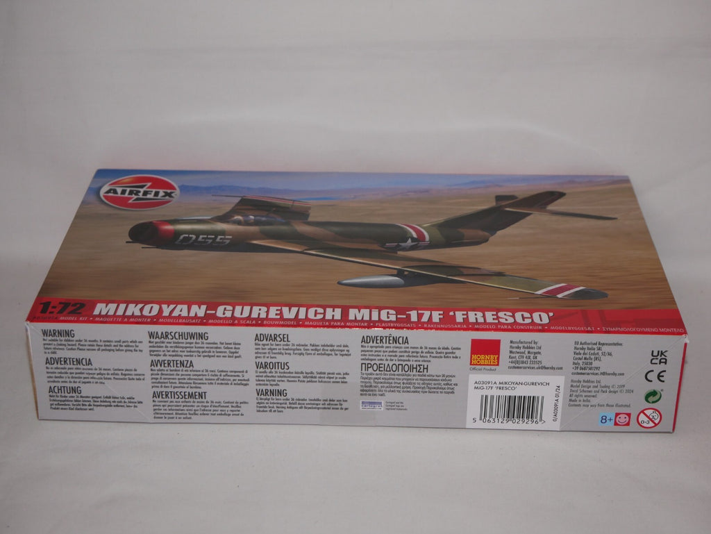 Airfix 1:72 Scale Mikoyan-Gurevich MiG-17F 'Frescio' Kit Skill Level 2 - A03091A