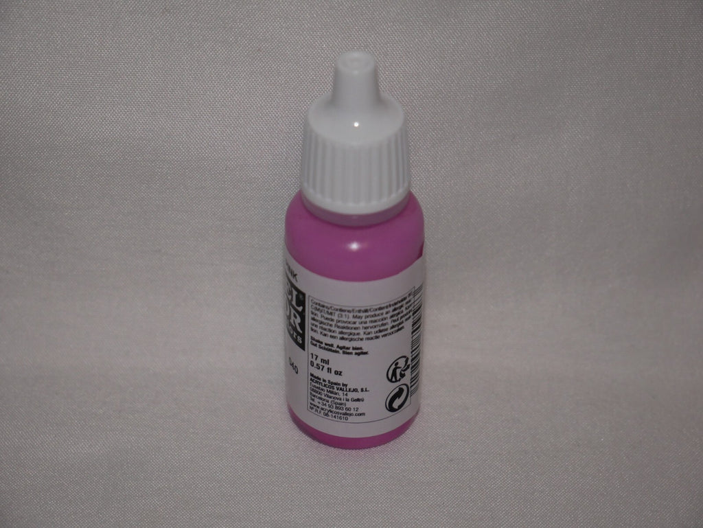 Vallejo Model Color Pink Acrylic 17ml/0.57 fl oz Dropper Bottle - 70.958