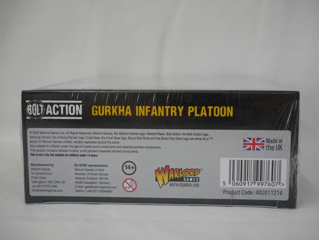 Warlord Games Bolt Action 1:56 WWII British Gurkha Infantry Platoon - 402011214