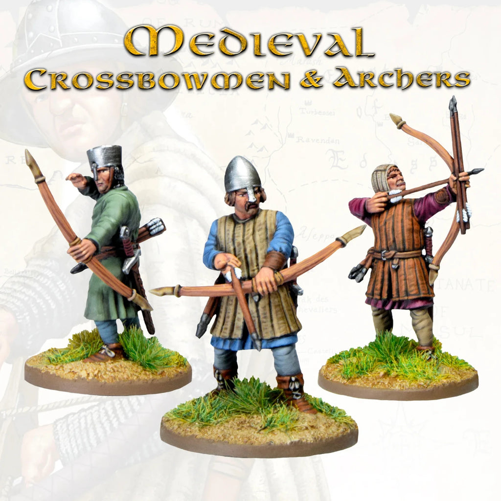 Victrix Medieval Warriors 28mm Scale Hard Plastic Crossbowmen & Archers - VXM007