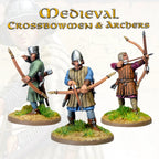 Victrix Medieval Warriors 28mm Scale Hard Plastic Crossbowmen & Archers - VXM007