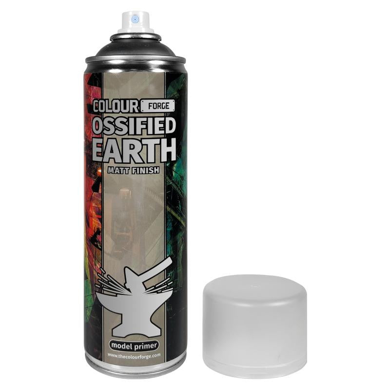 The Colour Forge Ossified Earth Matt Finish Model Primer 500ml Aerosol Spray Can