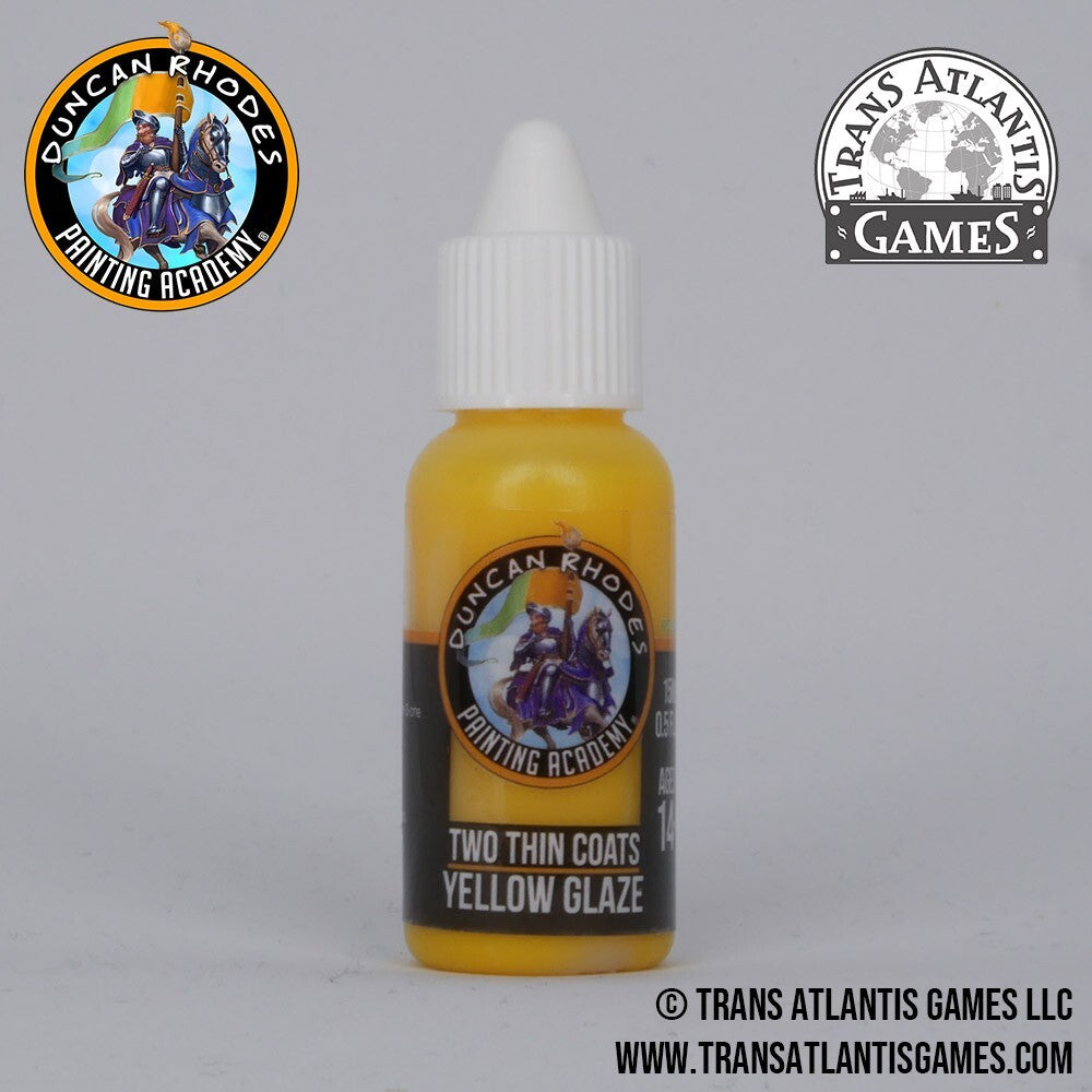 Duncan Rhodes Painting Academy 'Two Thin Coats' Yellow Glaze 15ml Bottle - 10116