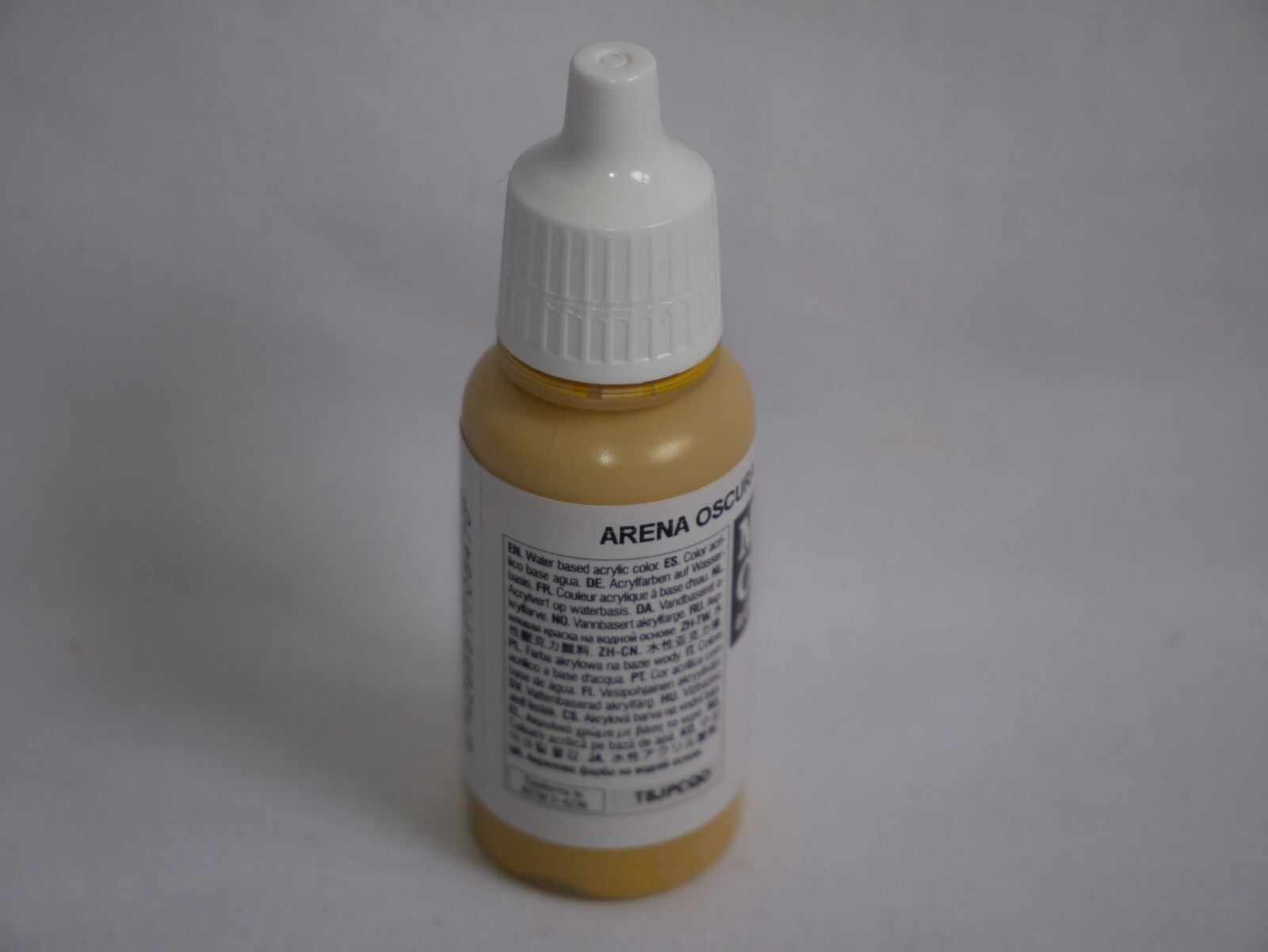Vallejo Model Color Dark Sand Acrylic 17ml/0.57 fl oz Dropper Bottle - 70.847
