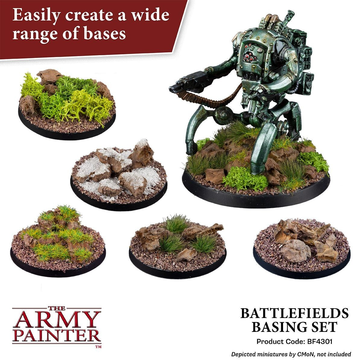 The Army Painter Miniature Wargaming Battlefields Basing Starter Set BF4301