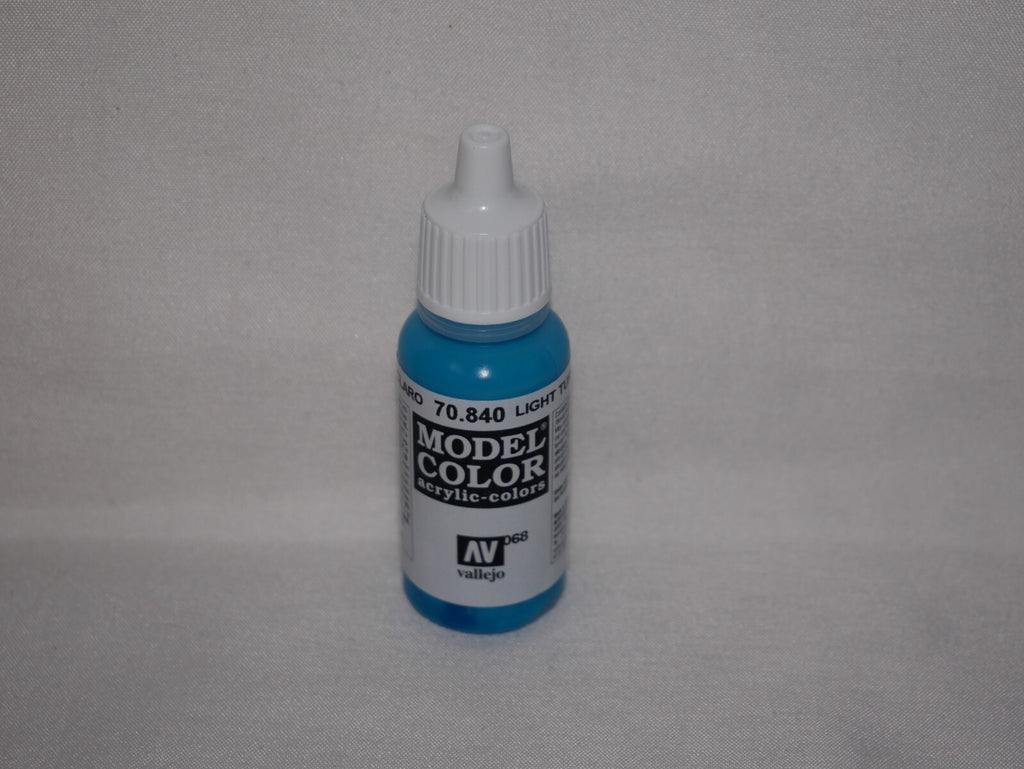 Vallejo Model Color Light Turquoise Acrylic 17ml Dropper Bottle - 70.840