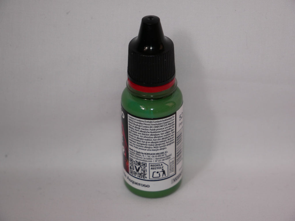 Vallejo Game Color Acrylic Range Sick Green 18ml/0.6 fl oz Dropper Bottle 72.029