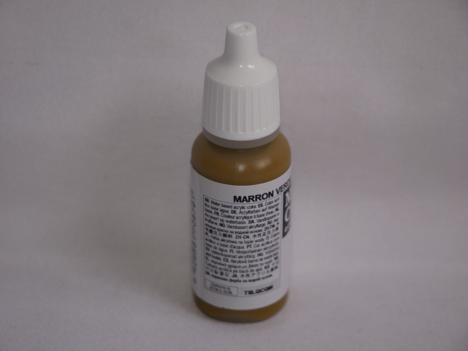 Vallejo Model Color Green Brown Acrylic 17ml/0.57 fl oz Dropper Bottle - 70.879