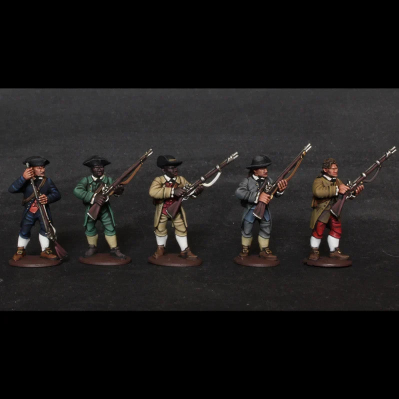 Wargames Atlantic The Age of Reason 1:56 Scale Hard Plastic Minutemen - WAAAR001