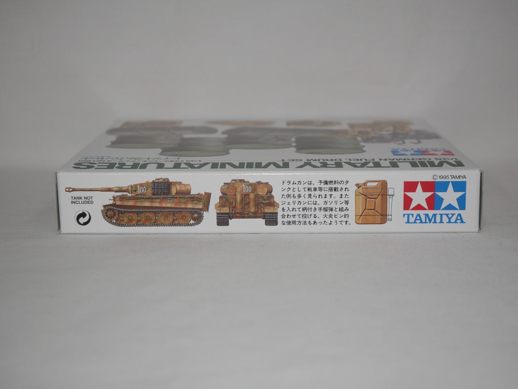 Tamiya Military Miniatures Series No.186 1:35 Scale German Fuel Drum Set - 35186