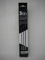 AK Interactive Tabletop Synthetic 3 Piece Miniature Painting Brush Set - AKB102
