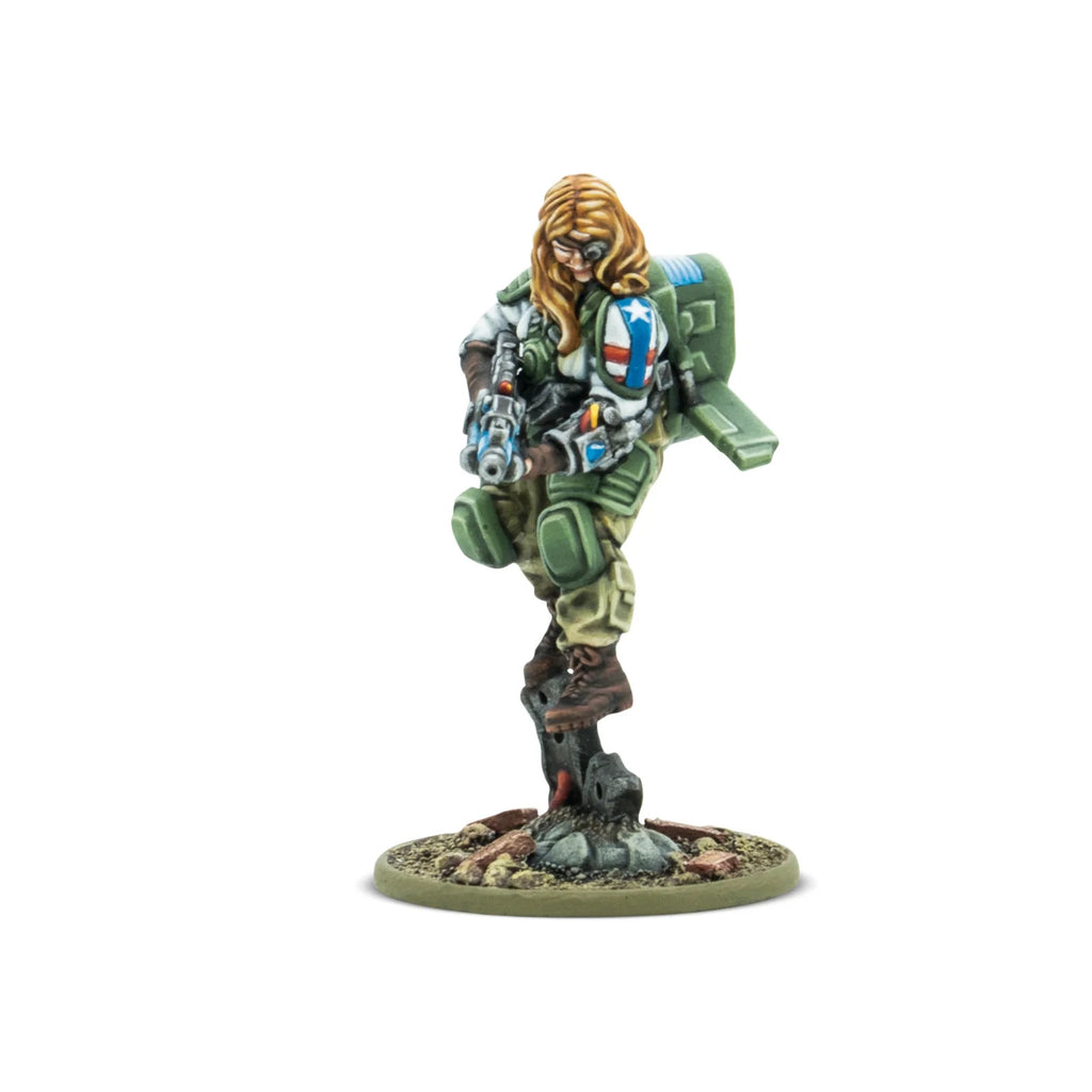 Warlord Games Konflikt 47 1:56 Scale Roberta Wells Firefly Hero Model - 453210402