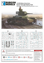Rubicon Models 1:56 (28mm) Scale WWII Soviet T-26 Light Infantry Tank - 280070