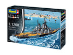 Revell 1:1200 USS New Jersey (BB-62) US Battleship Model Kit Skill Level 4 05183