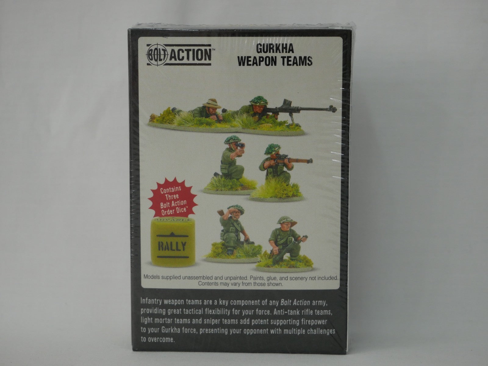 Warlord Games Bolt Action 1:56 (28mm) Scale WWII Gurkha Weapon Team - 403201203