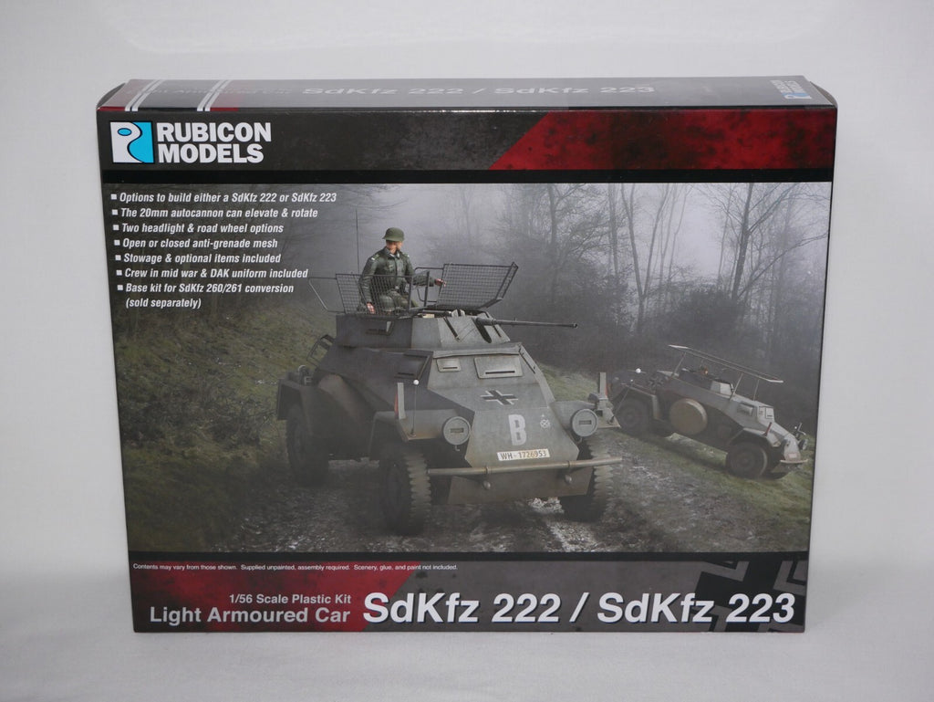 Rubicon Models 1:56 (28mm) Scale German SdKfz 222/223 Light Armoured Car 280062