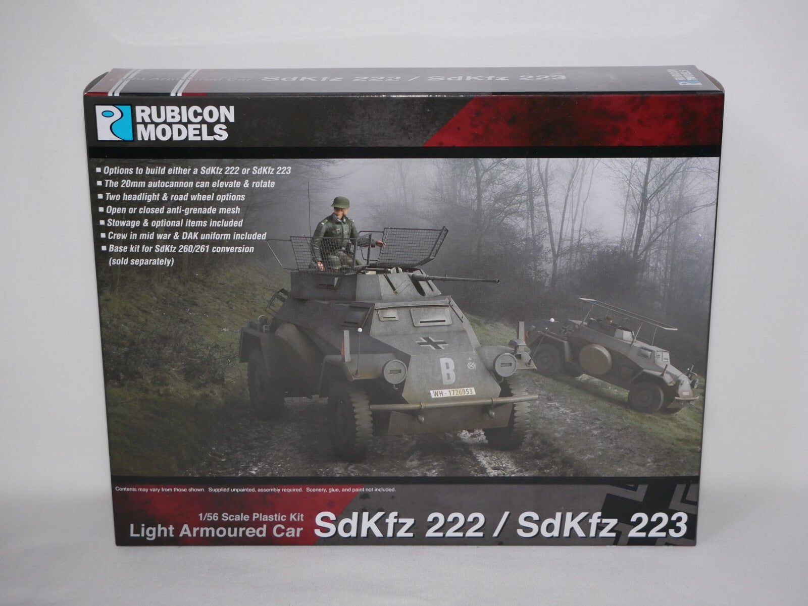 Rubicon Models 1:56 (28mm) Scale German SdKfz 222/223 Light Armoured Car 280062