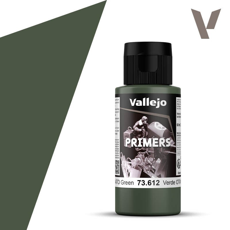 Vallejo Polyurethane Surface Primers NATO Green 60ml / 2.02 fl oz Bottle 73.612