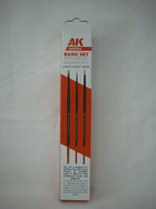 AK Interactive Basic Synthetic Hair 3 Piece Miniature Painting Brush Set - AKB104