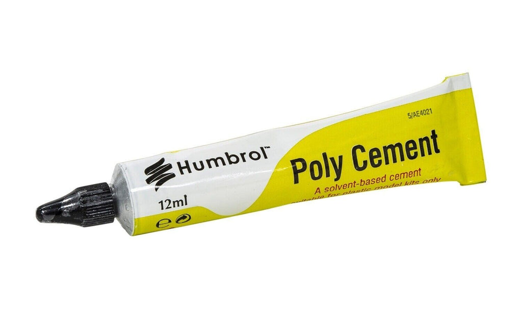 Humbrol Medium Poly Cement A Solvent Based Glue For Plastics Models 12ml AE4021